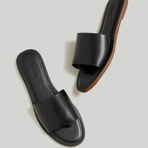 Madewell Boardwalk Slide Sandal in black